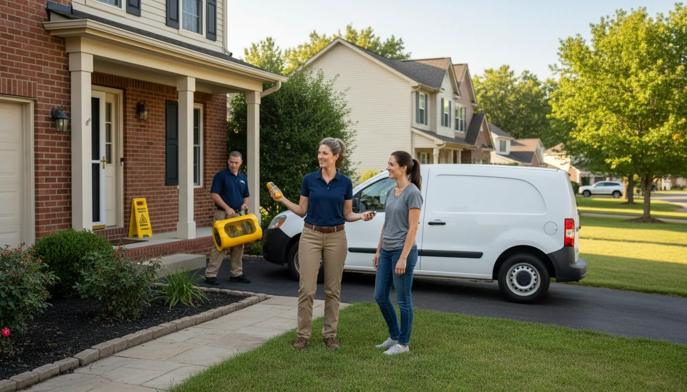 Residential water damage restoration in Austin, CO